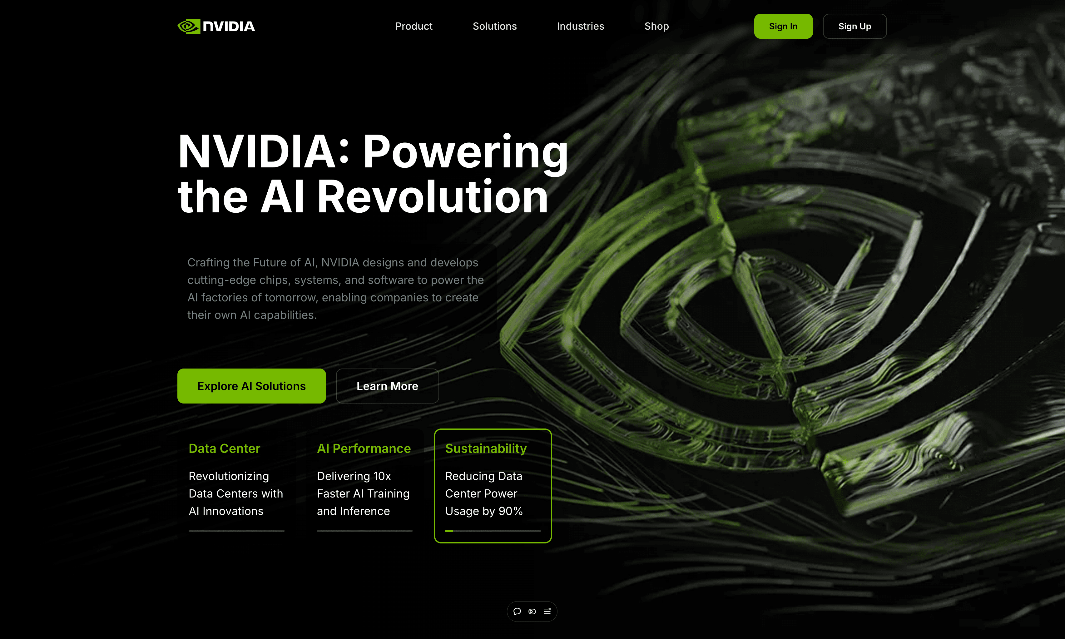 NVIDIA Website Redesign Concept